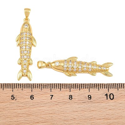 Brass Micro Pave Cubic Zirconia Pendants CU-CBAB3AD-10G-1
