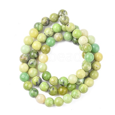 Natural Serpentine Beads Strands G-N166-6-1