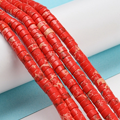 Synthetic Imperial Jasper Dyed Beads Strands G-D077-D01-02I-1