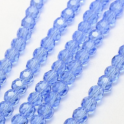 Glass Beads Strands EGLA-J042-8mm-05-1