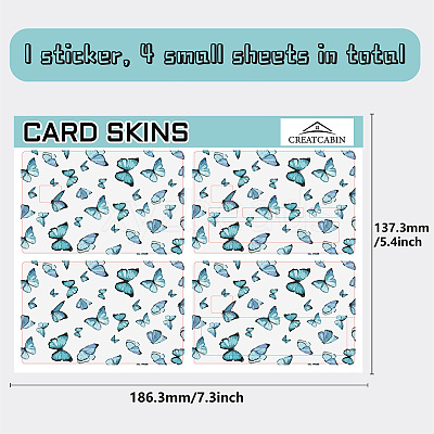 PVC Plastic Waterproof Card Stickers DIY-WH0432-001-1