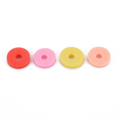 4 Colors Handmade Polymer Clay Beads CLAY-N011-032-35-1