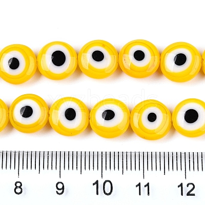 Handmade Evil Eye Lampwork Beads Strands LAMP-N024-27A-01-1
