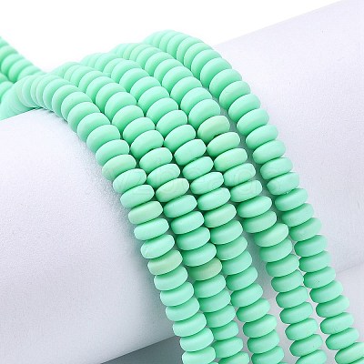 Handmade Polymer Clay Beads Strands X-CLAY-N008-008P-1
