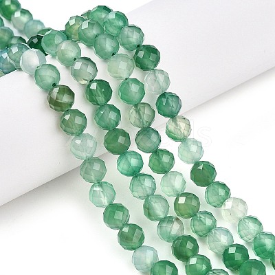 Natural Dyed & Heated Agate Beads Strands G-T141-16A-02-1