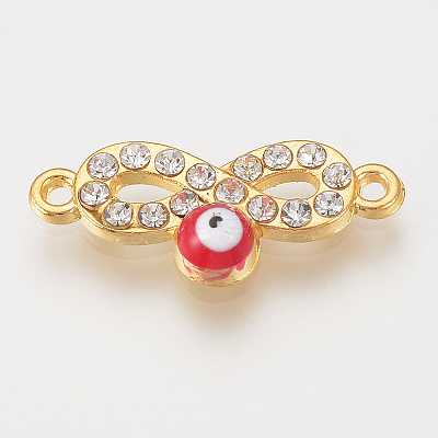 Alloy Rhinestone Links Connectors LS-X-ALRI-S170-32G-1