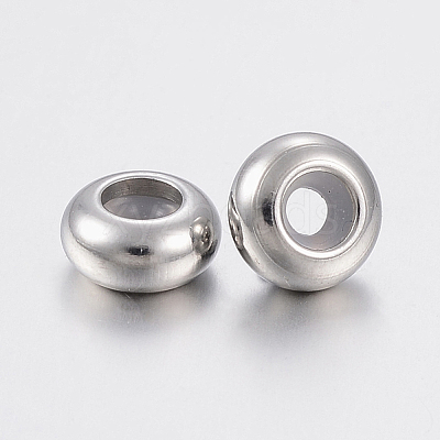 202 Stainless Steel Beads X-STAS-F148-6mm-07P-1