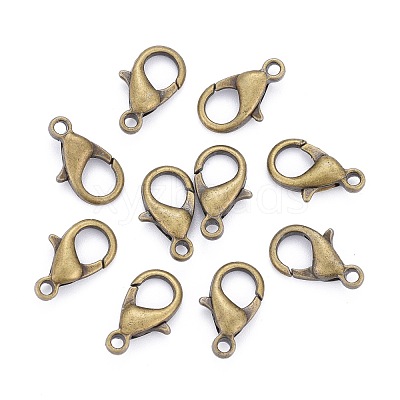 Antique Bronze Alloy Lobster Claw Clasps X-E105-NFAB-1
