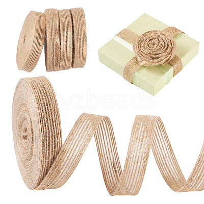 10M Braided Burlap Ribbon OCOR-TAC0015-13B-1