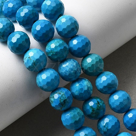 Natural Magnesite Beads Strands G-P598-E-8mm-02-1