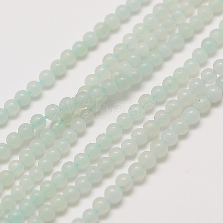 Natural Amazonite Round Bead Strands G-A130-2mm-14-1