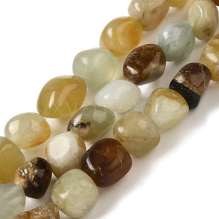 Natural Xiuyan Jade Beads Strands G-B078-D19-01-1