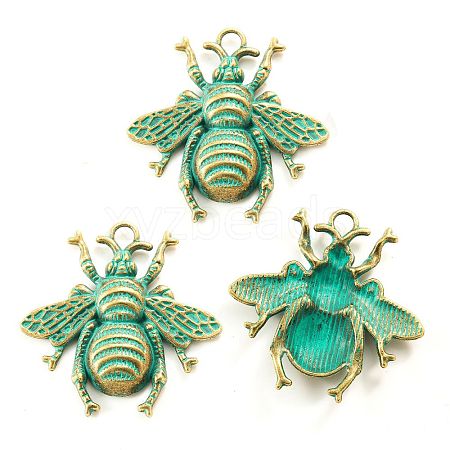 Tibetan Style Alloy Pendants FIND-H019-37ABG-1