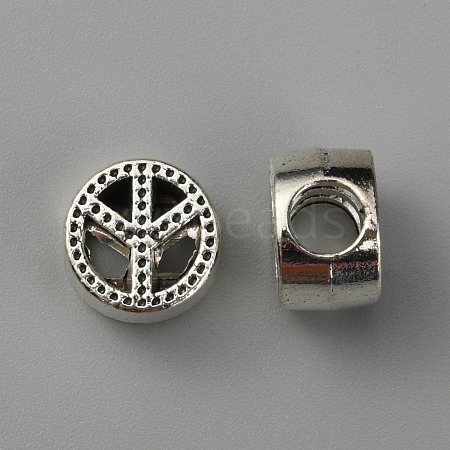 Zinc Alloy European Beads FIND-WH0112-87AS-1