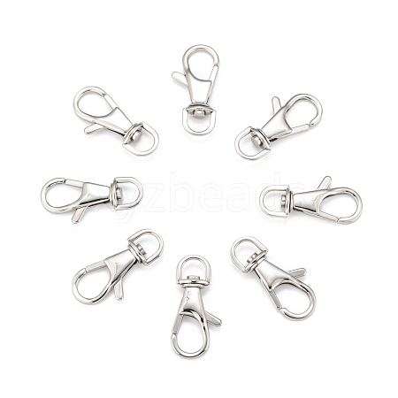 Polished 316 Stainless Steel Large Lobster Claw Swivel Clasps X-STAS-R072-27-1