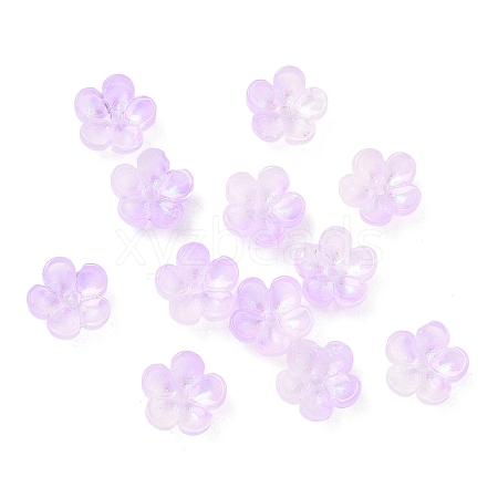 Dyed & Heated Glass Bead Caps GLAA-C042-01B-1