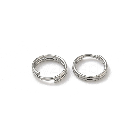 Tarnish Resistant 304 Stainless Steel Split Rings STAS-E010-7x0.6mm-2-1