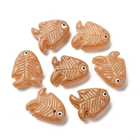 Transparent Glass Enamel Beads LAMP-U004-06-06-1