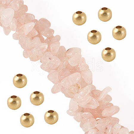 1 Strand Natural Rose Quartz Chip Beads Strands G-TAD0001-07-1