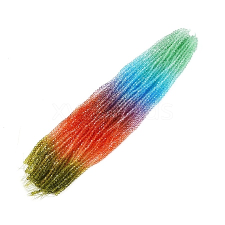 Gradient Color Baking Paint Glass Bead Strands X1-DGLA-A039-T6mm-A015-1
