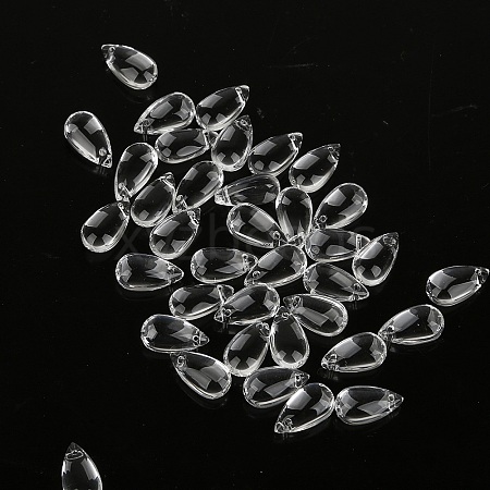 5Pcs Transparent Glass Beads GLAA-PW0001-25A-1