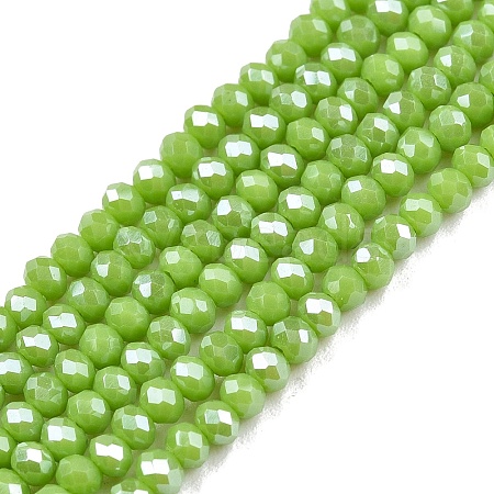 Electroplate Glass Beads Strands EGLA-A044-P1mm-A30-1