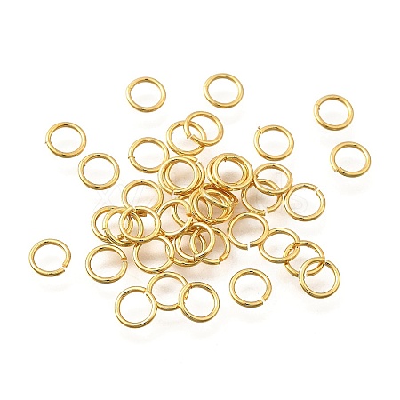 Brass Open Jump Rings KK-B147-03D-G-1