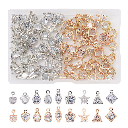 Alloy Charms ZIRC-TA0001-04-1