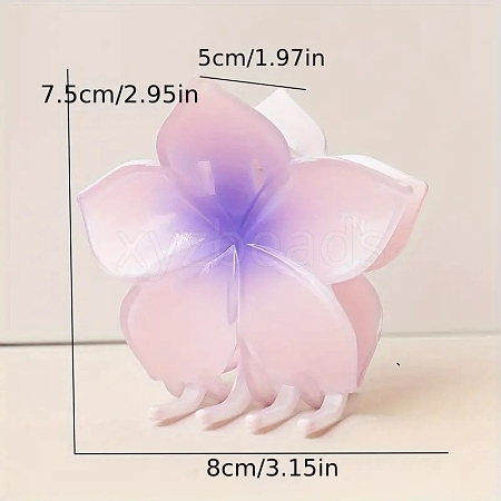 Plastic Claw Hair Clips PW-WG99DFF-04-1