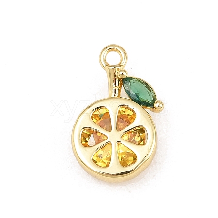 Brass Pave Colorful Cubic Zirconia Pendants CU-CBAFB7D-03A-G-1