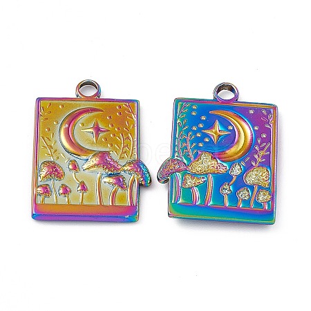 Ion Plating(IP) 304 Stainless Steel Bigs Pendants X-STAS-B031-16R-1