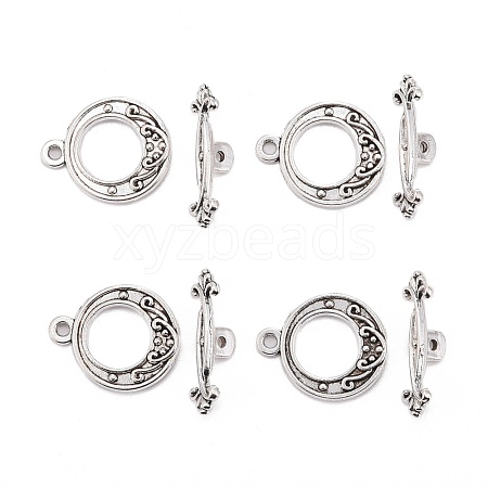 Tibetan Style Alloy Toggle Clasps LF1081Y-NF-1