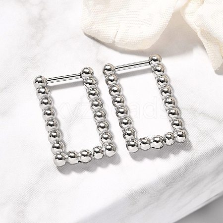 304 Stainless Steel Hoop Earrings for Women EJEW-M068-08A-P-1