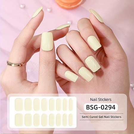 Nail Art Full Cover Nail Stickers MRMJ-YWC0001-BSG-0294-1