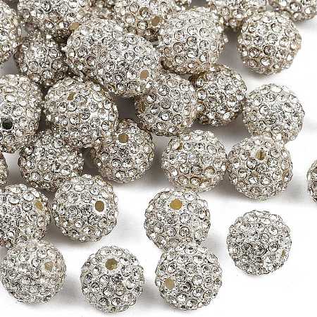 Alloy Rhinestone Beads RB-A034-12mm-A01S-1