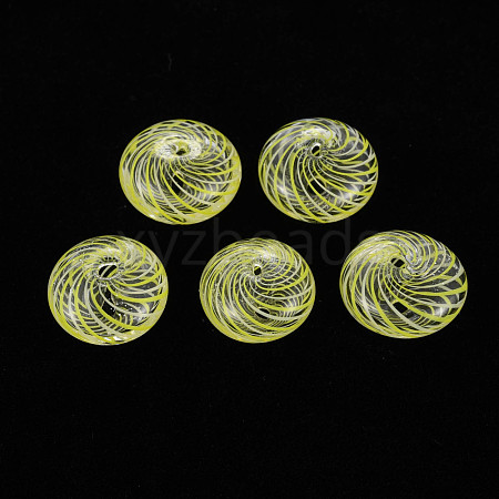 Transparent Handmade Blown Glass Globe Beads GLAA-T012-18-1