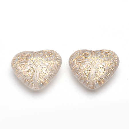 Plating Acrylic Beads X-PACR-S219-06-1