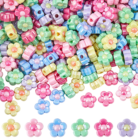 200Pcs Electroplated Opaque Resin Beads RESI-SP0001-59B-1