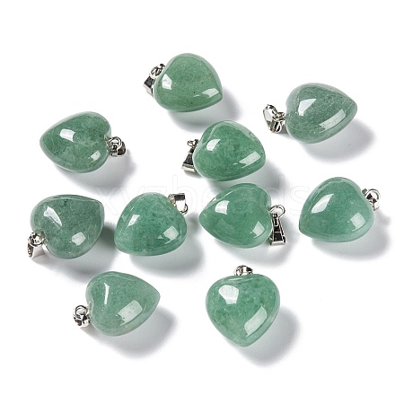 Natural Green Aventurine Pendants X-G-I311-A06-1