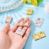 6Pcs 3 Colors Brass Locket Pendants KK-TA0001-98-6