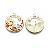 Chinese Style Alloy Pendants X-RESI-R431-08-RS-2