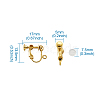 Brass Clip on Earring Findings DIY-TA0002-20G-7