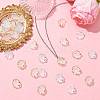 200Pcs 2 Colors Frosted Plastic Petal Pendants KY-FS0001-49-6