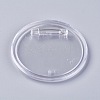 Transparent Acrylic Brooch Cabochon Bezel Settings X-KY-WH0003-B02-2