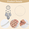 10Pcs Iron Ring for DIY Woven Net/Web with Feather IFIN-SP0001-56B-P-4