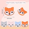 12Pcs 4 Colors Cartoon Fox Silicone Beads JX704A-2