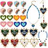 24Pcs 12 Style Alloy Enamel Pendants ENAM-SZ0002-31-1