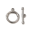 Non-Tarnish 304 Stainless Steel Toggle Clasps STAS-Q324-11P-1