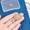 2Pcs 2 Colors 925 Sterling Silver Fold Over Clasps STER-AR0001-03-3