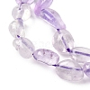 Natural Light Amethyst Nuggets Beads Strands G-J335-11-3